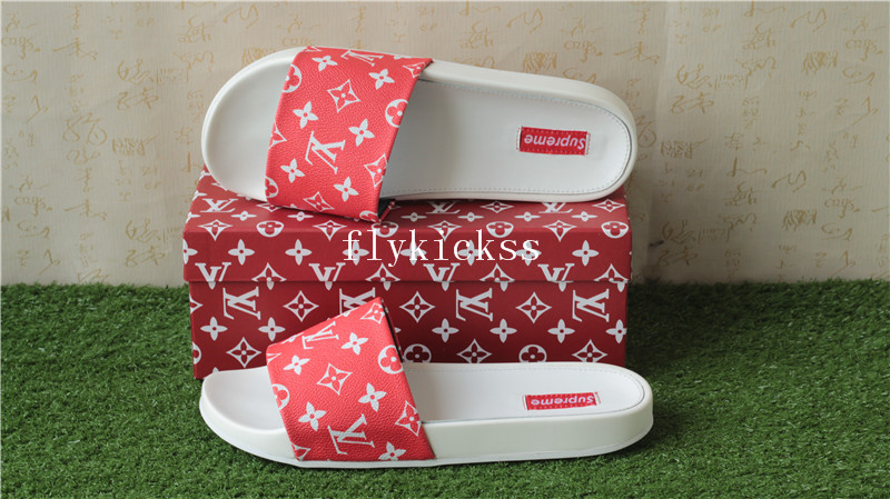 LVS Supemre Slipper White Red